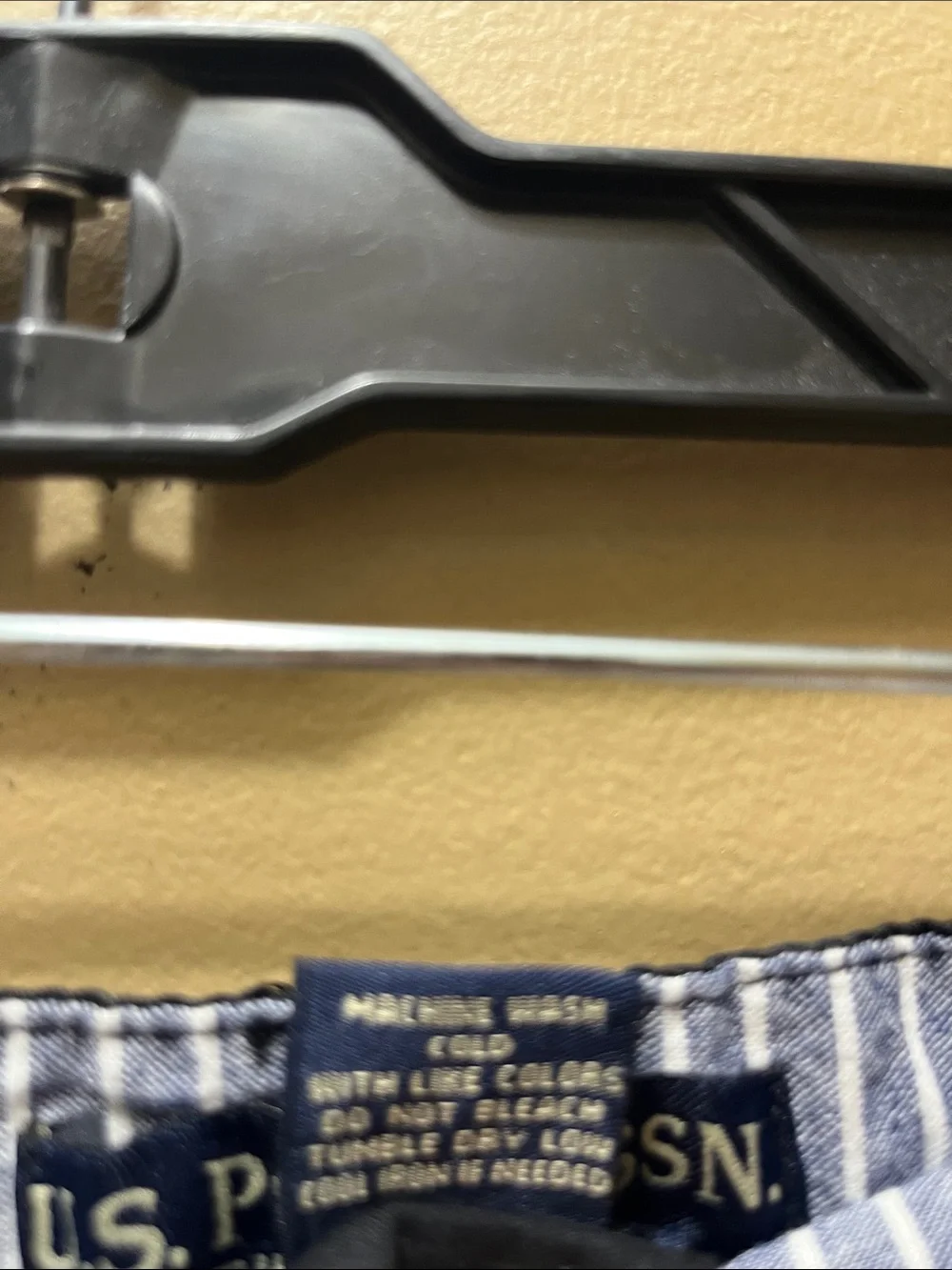 U.S. Polo Assn. Black Cargo Shorts with Red Pony
